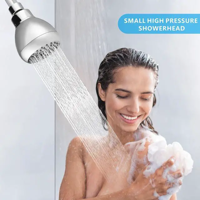 Alt view image 7 of 7 - High Pressure Shower Head - Powerful Bathroom Pressure Boosting Showerhead - Perfect Universal Replacement for Rain Shower Heads(Chrome)