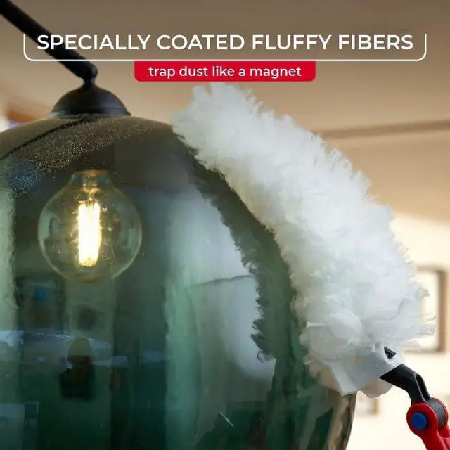 Alt view image 7 of 7 - Flex & Catch Heavy Duty Dusting Refills (10 Count) | Disposable Duster Refill | Traps 3X More Dust Than Traditional Feather Duster