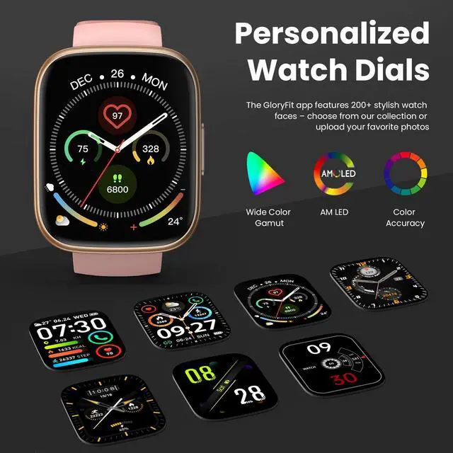 Alt view image 6 of 7 - Watch for Men Women (Answer/Make Call), 1.95" Touch Screen Fitness Tracker with Heart Rate/Sleep Monitor, IP68 Waterproof Smartwatch for Android iOS, Fitness Watch with 120+ Sports Modes, Pink