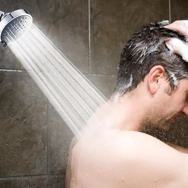 Alt view image 6 of 7 - High Pressure Rain Shower Head 2PCS 5 Modes 4.1 Inch Chrome