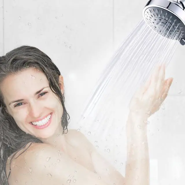Alt view image 7 of 7 - High Pressure Rain Shower Head 2PCS 5 Modes 4.1 Inch Chrome