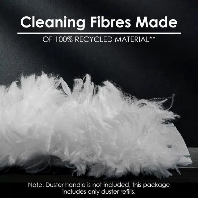 Alt view image 2 of 7 - (15 Count) Disposable Duster Refills Compatible with O-Cedar Flex & Catch Dusters, Heavy Duty Dust Refills, Multi-Surface Duster Replacement Kit, Dust Removal Brush Heads, Soft microfibers