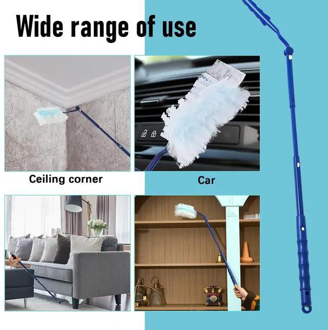 Alt view image 4 of 6 - 4 Pcs 3 ft Replacement Handles Compatible with Duster Refills
