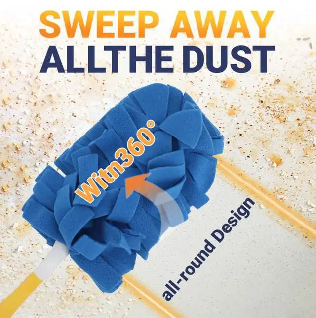 Alt view image 4 of 7 - Duster Refill Compatible with Swiffer - 5 Pack 360° Electrostatic Duster Refills with Handle - Heavy Duty Dusters Refills for Dust, Hair, Furniture, Blinds & Ceiling Fans