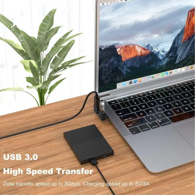 Alt view image 2 of 7 - 2 Pack 90 Degree USB C to USB Adapter, Up and Down Angle USB C Male to USB 3.0 Female Connector Converter Compatible for MacBook Pro Air Laptop and More Type C Devices (Black)