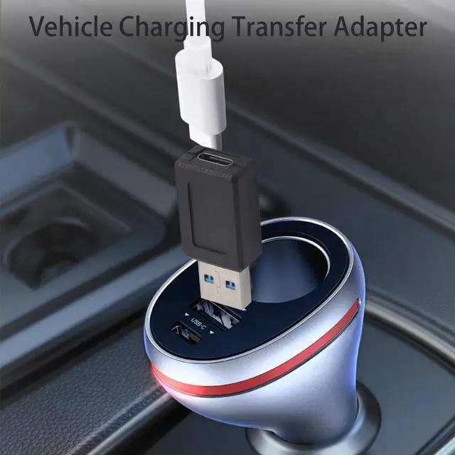 Alt view image 4 of 5 - 2PCS USB 3.0 Male to USB-C Female Adapter,5Gbps USB A to Type C Converter for Data Sync and Charging,Compatible with Laptop,Hard Drive,Mobile Phones