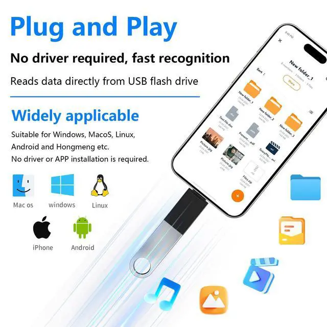 Alt view image 3 of 6 - 10 Pack USB C to USB3.0 Adapter, Type C Male to USB Female Adapter for Smartphone, PC, Laptop, Tablet, Keyboard