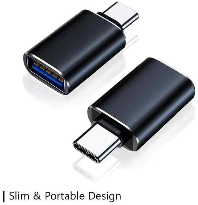 Alt view image 2 of 5 - USB C to USB Adapter Pack of 4, USB 3.0 Female to Thunderbolt 4/3 Adapter Compatible with MacBook Pro Air 2024 | 2025, Surface, iPad, iPhone, Galaxy Notebook, XPS and More Type C Devices, Space