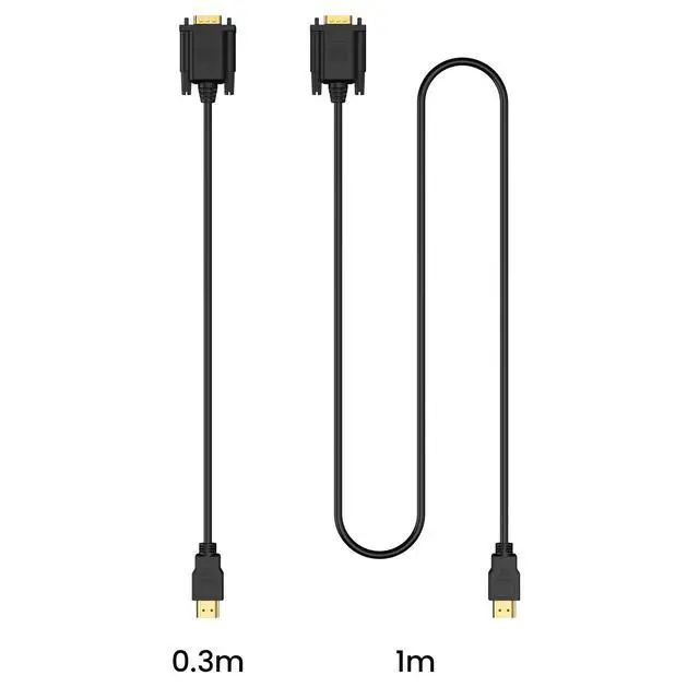 Alt view image 4 of 7 - HDMI to VGA Cable, 1080P@60Hz Uni-Directional HDMI Source to VGA Display Cable (Male to Male) Compatible for Computer, Desktop, Laptop, PC, Monitor, Projector, HDTV, Roku, Xbox, PS5 (6FT)