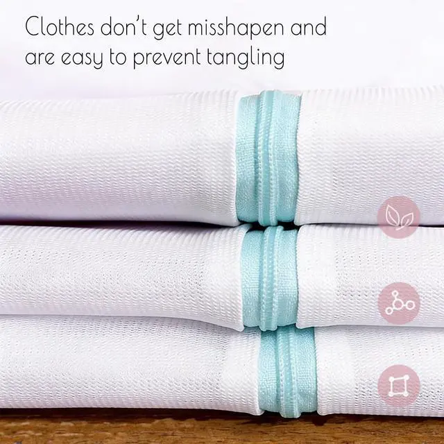Alt view image 6 of 7 - Mesh Laundry Bags Mesh Wash Bags Large,Lingerie Bags for Washing Delicates