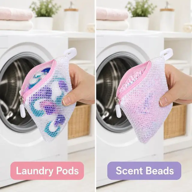 Alt view image 7 of 7 - 6 Pcs Small Mesh Laundry Bags, Mesh Wash Bags for Delicates | with Zipper to Protect Socks, Bras & Underwear, 5.5 x 4.7 Inch (Multicolor)