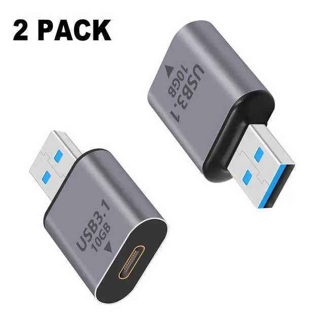 Alt view image 4 of 7 - 2-Pack USB C Female to USB A Male Adapter 10Gbps, Bi-Directional USB 3.1 Type A Male to Type C Female Converter OTG Connector for PC, Laptop, Smartphones, Power Bank