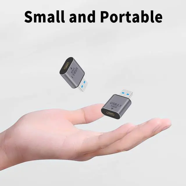 Alt view image 7 of 7 - 2-Pack USB C Female to USB A Male Adapter 10Gbps, Bi-Directional USB 3.1 Type A Male to Type C Female Converter OTG Connector for PC, Laptop, Smartphones, Power Bank