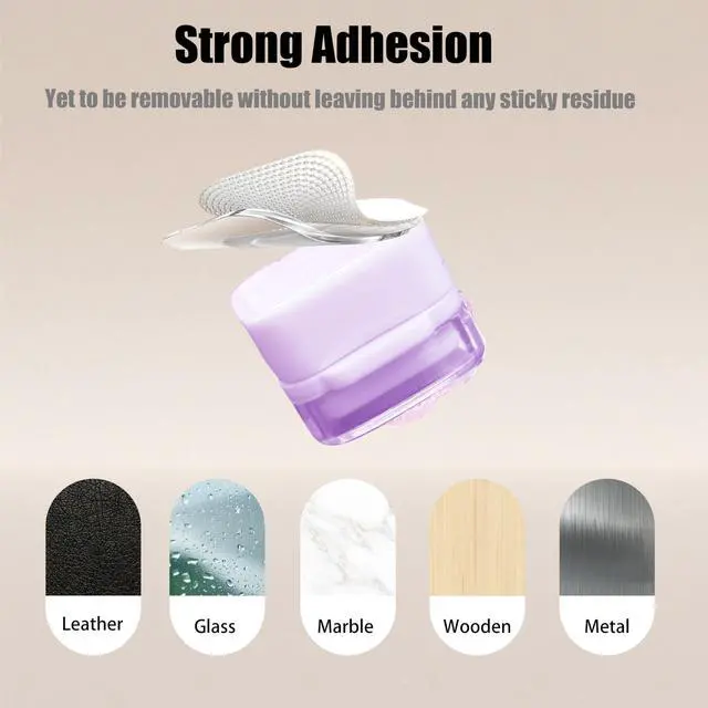 Alt view image 7 of 7 - 9Pack Magnetic Cable Clips,Night-Glowing Cord Holder,Purple Cat | Cute Charger Holder,Strong Adhesive Cable Management,For Nightstand Office Car Home Desk Wall
