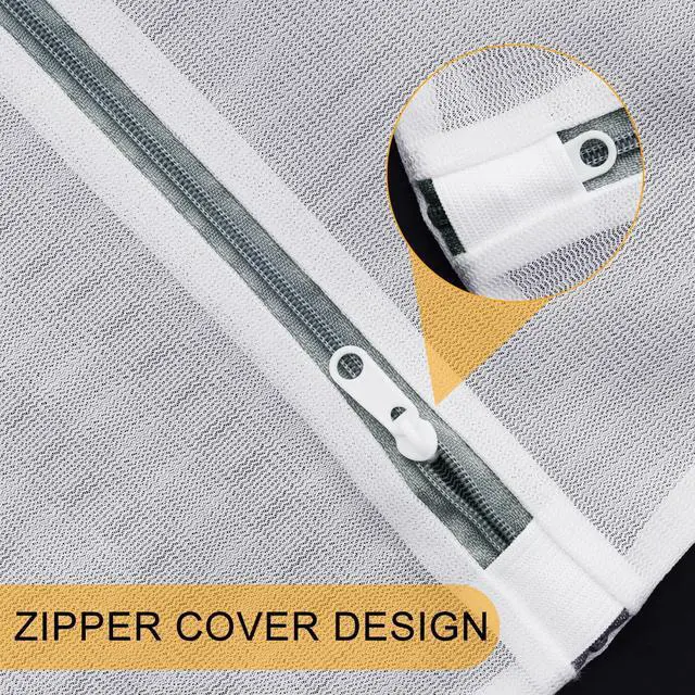 Alt view image 2 of 7 - 2Pcs Delicate Mesh Washing Bag for Laundry Extra Large Durable Laundry Bags Travel Organization Bag for Lingerie Clothes Sweater Cotton Clothes Shoes Sock 24 x 24 Inches(2XXL)