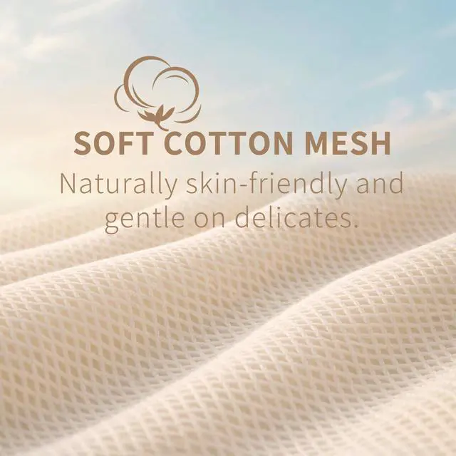 Alt view image 2 of 6 - Soft Cotton Mesh Laundry Bags for Delicates 12x16 Inches (3 Medium)