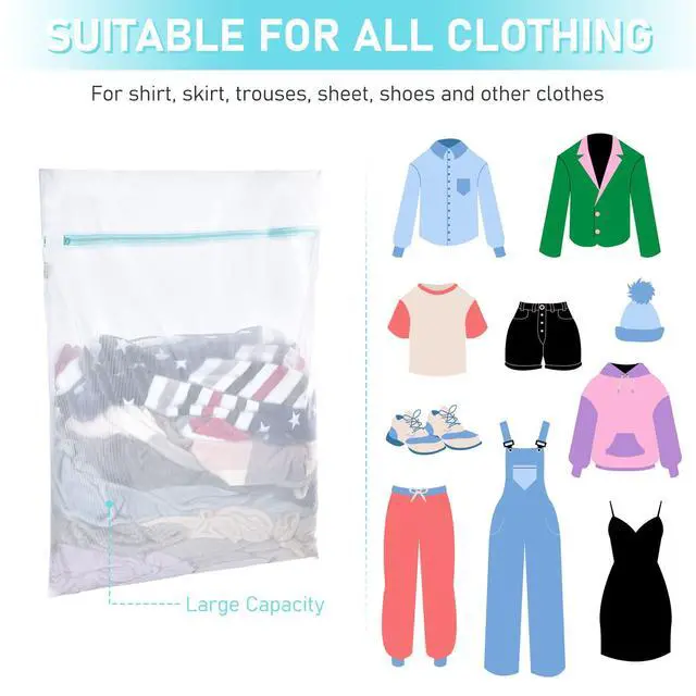 Alt view image 6 of 7 - Hotel Camp Don't Drying, Melting 140-176, White | for Washing Delicates Net Laundry Mesh Bag Machine Washable for Dorm Hotel Camp Don't Drying, Melting 140-176, White