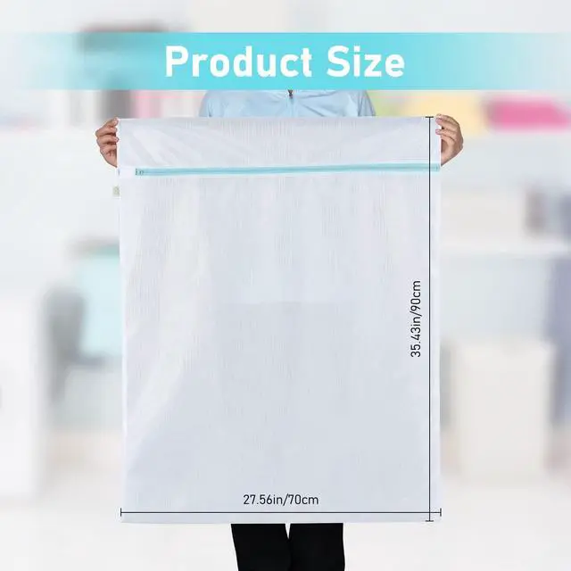 Alt view image 2 of 7 - Hotel Camp Don't Drying, Melting 140-176, White | for Washing Delicates Net Laundry Mesh Bag Machine Washable for Dorm Hotel Camp Don't Drying, Melting 140-176, White