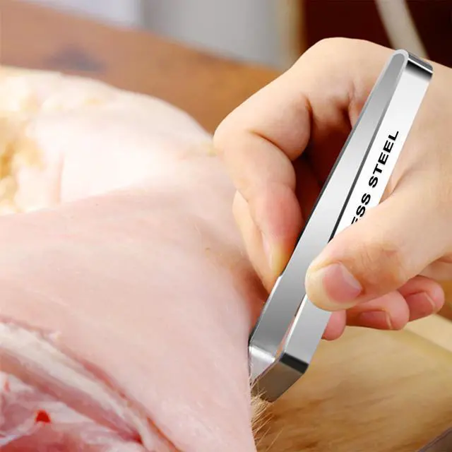 Alt view image 7 of 7 - Fish Bone Tweezers,Salmon Bone Tweezers,Fish Deboner Tool | Stainless Steel,Flat and Slant,Hair Removal Clip for Kitchen Cooking Food and Design Styling
