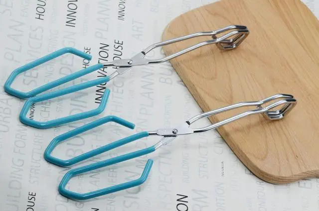 Alt view image 6 of 7 - Kitchen Scissor Tongs 11-Inch Heavy Duty Stainless Steel Wire Tongs