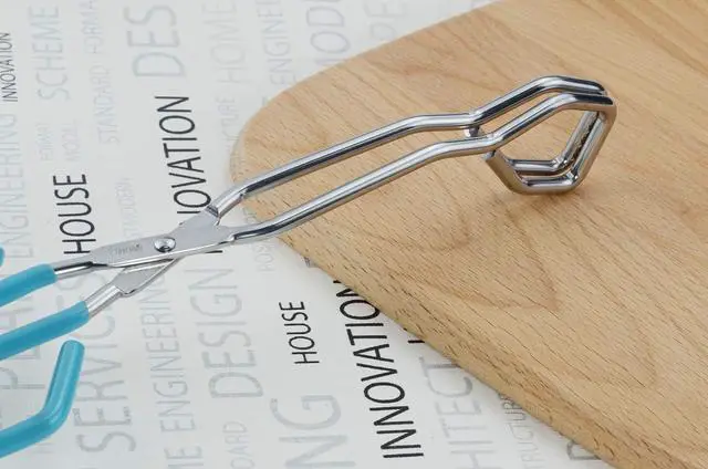 Alt view image 7 of 7 - Kitchen Scissor Tongs 11-Inch Heavy Duty Stainless Steel Wire Tongs