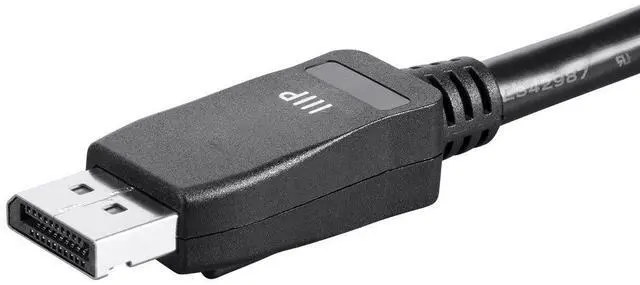 Alt view image 3 of 6 - DisplayPort 1.4 Cable - 6 Feet - Black | For Computer, Desktop, Laptop, PC, Monitor, Projector, Dell, ASUS, and More - Select Series