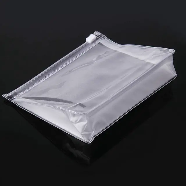 Alt view image 6 of 6 - 8pcs-Mini Small PVC Transparent Plastic Cosmetic Organizer Bag Pouch With Zipper Closure for Vacation Travel, Bathroom and Organizing Makeup Bag