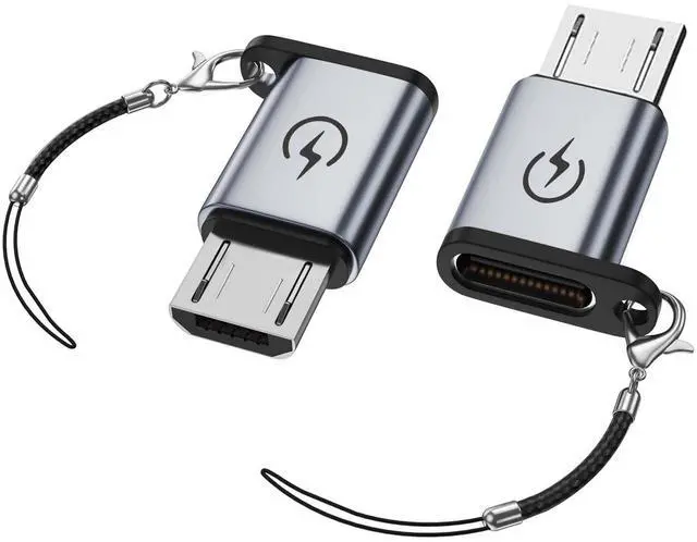 Main image of USB C to Micro Adapter - 18W Fast Charging, 2 Sets - USB C Female to Micro Male