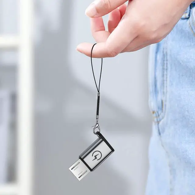 Alt view image 6 of 6 - USB C to Micro Adapter - 18W Fast Charging, 2 Sets - USB C Female to Micro Male
