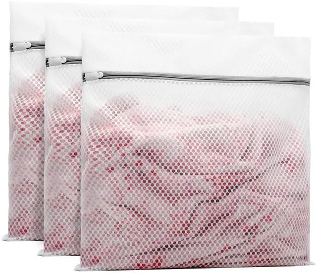 Main image of 3Pcs Durable Honeycomb Mesh Laundry Bags for Delicates 24x24 Inches | (3 XX-Large)