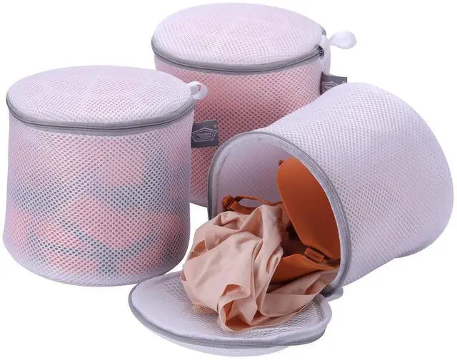 Main image of Bra Washing Bag for Laundry, Lingerie Bag for Washing Delicates, 7" | Bra Laundry bag for Washing Machine, for Underwear, Intimates, Keep Shape, Prevent Tangling, Protect Underwire, 3Pack, Medium