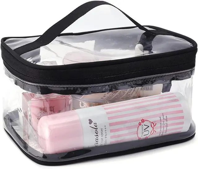 Alt view image 3 of 7 - Makeup Bag Zipper Waterproof Portable Travel Storage Pouch 2 Pcs