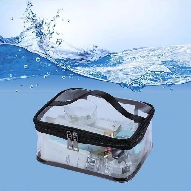 Alt view image 5 of 7 - Makeup Bag Zipper Waterproof Portable Travel Storage Pouch 2 Pcs