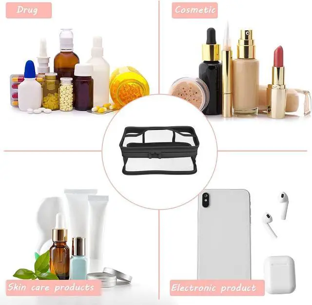 Alt view image 6 of 7 - Makeup Bag Zipper Waterproof Portable Travel Storage Pouch 2 Pcs
