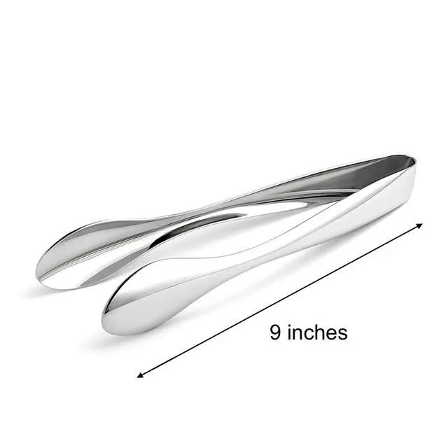 Alt view image 2 of 4 - Premium Stainless Steel Serving Tongs (9'' Large)
