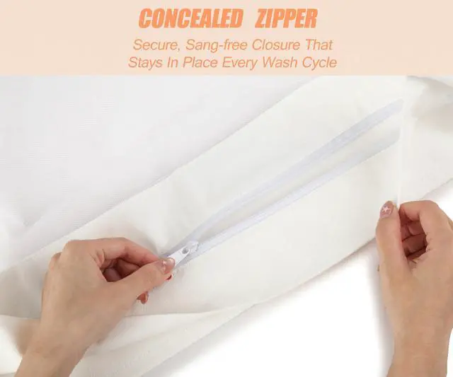 Alt view image 2 of 6 - Laundry Bags, Set of 4, XXL, XL, L, M, with Hidden Zipper | Mesh Laundry Bags for Delicates, Dye-Free Natural Wash Bags for Lingerie & Sensitive Fabrics
