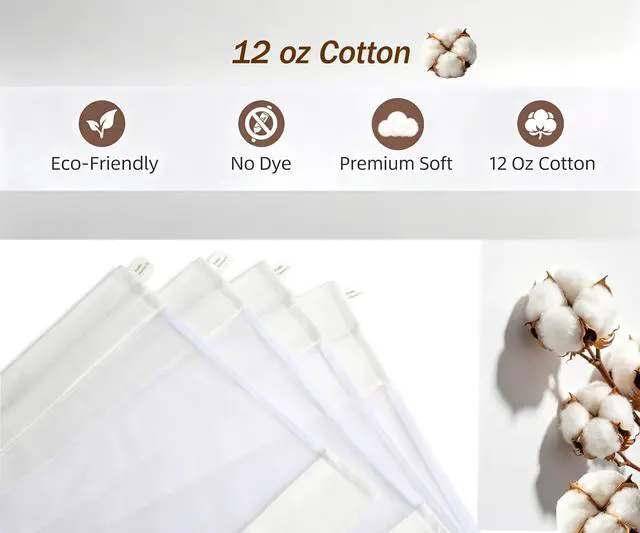Alt view image 5 of 6 - Laundry Bags, Set of 4, XXL, XL, L, M, with Hidden Zipper | Mesh Laundry Bags for Delicates, Dye-Free Natural Wash Bags for Lingerie & Sensitive Fabrics