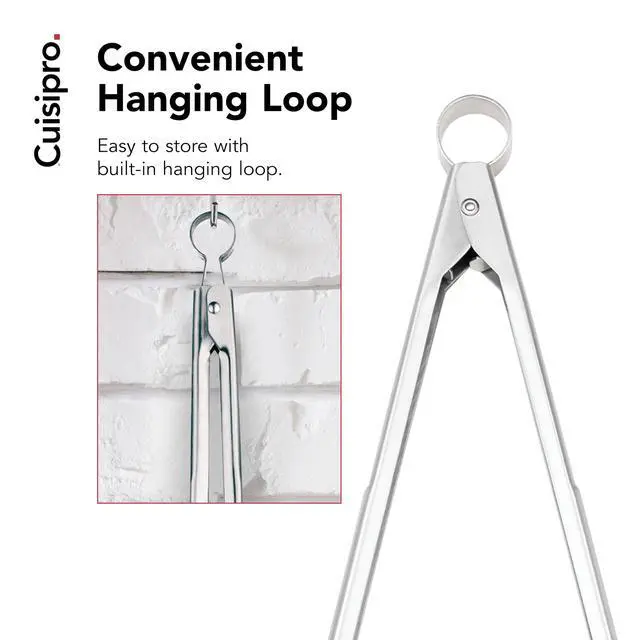 Alt view image 7 of 7 - Stainless Steel Wide Grill/Fry Tongs, 12-Inch