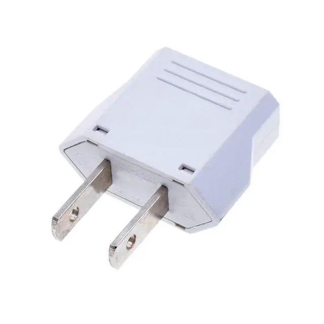Alt view image 3 of 7 - 2 Pack US Plug Adapter, EU AU CN to US America Travel Plug Adapter AC Outlet Power Converter, Type A and Type B, 6A 100-250V, White