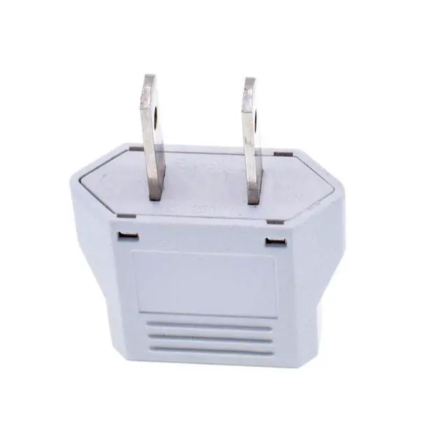 Alt view image 4 of 7 - 2 Pack US Plug Adapter, EU AU CN to US America Travel Plug Adapter AC Outlet Power Converter, Type A and Type B, 6A 100-250V, White