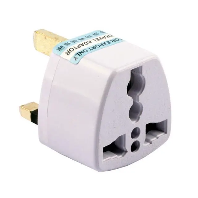 Alt view image 2 of 5 - UN6688AK 2 Packs Universal EU/USA/AU to UK GB England AC Power Plug Adapter Travel Converter