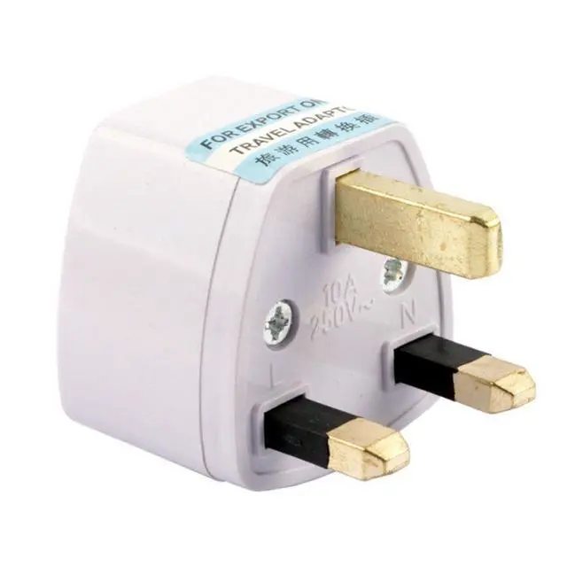 Alt view image 3 of 5 - UN6688AK 2 Packs Universal EU/USA/AU to UK GB England AC Power Plug Adapter Travel Converter