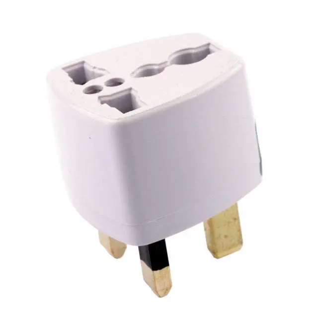 Alt view image 4 of 5 - UN6688AK 2 Packs Universal EU/USA/AU to UK GB England AC Power Plug Adapter Travel Converter