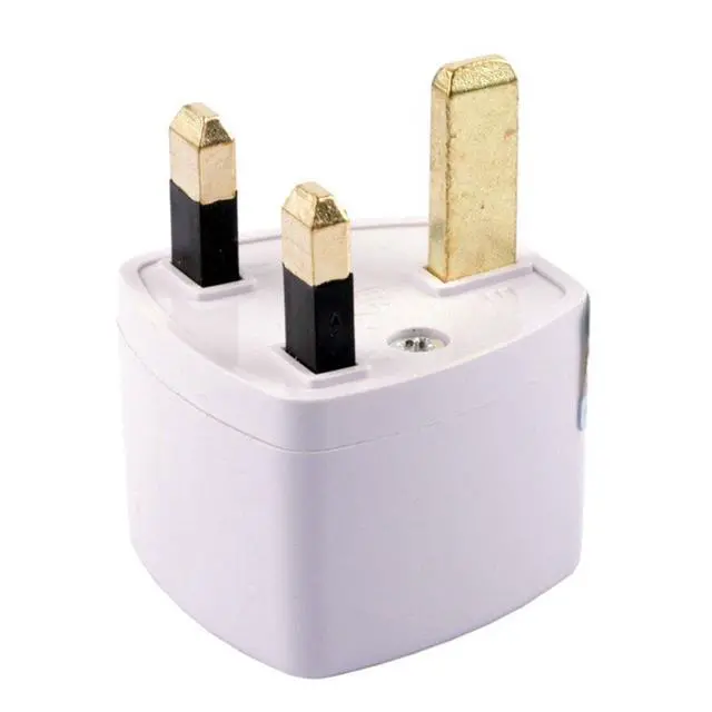 Alt view image 5 of 5 - UN6688AK 2 Packs Universal EU/USA/AU to UK GB England AC Power Plug Adapter Travel Converter