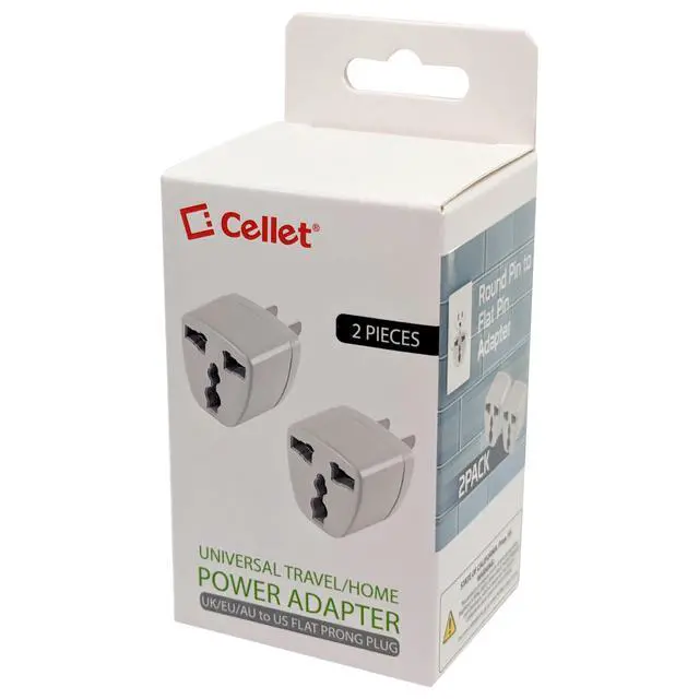 Alt view image 6 of 6 - Universal Travel Adapter: Seamless Plug Conversion for International Travelers AC Wall Power Adapter to Convert China, UK, AU, EU & Other Plugs to US, Mexico, Canada Plug (2PACK) (Type-A)