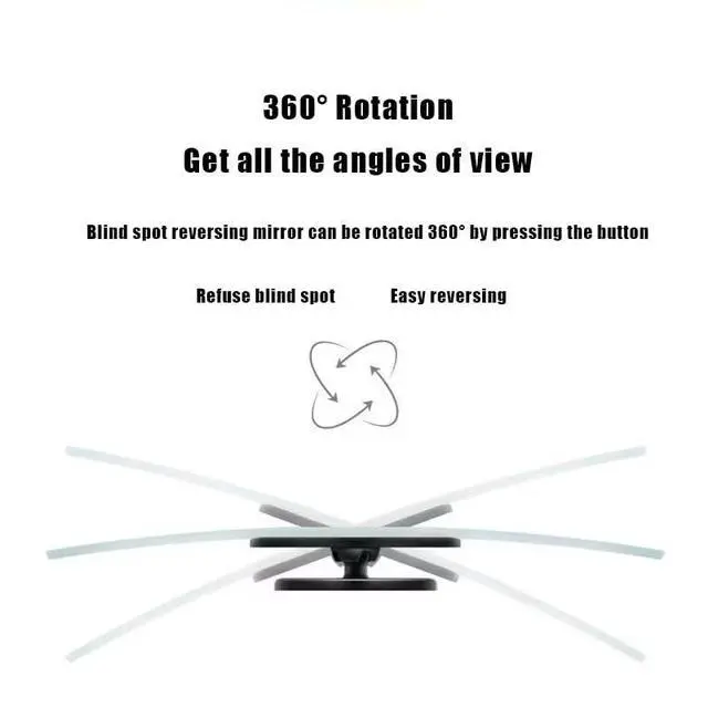 Alt view image 5 of 7 - Blind Spot Mirror Round HD Glass Convex 360° Wide Angle Side Rear View Mirror Exterior Accessories and Interior for Cars SUV and Trucks Pack of 2