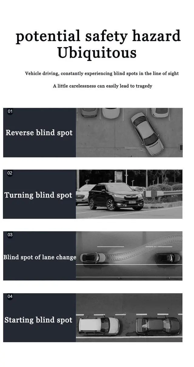 Alt view image 6 of 7 - Blind Spot Mirror Round HD Glass Convex 360° Wide Angle Side Rear View Mirror Exterior Accessories and Interior for Cars SUV and Trucks Pack of 2