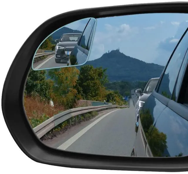 Main image of Rhombus Blind Spot Mirror - 2 Inches HD Glass Frameless Wide Angle Convex Mirror, 360° Adjustable Side Rear View Mirror with 3M Adhesive for Car SUV Truck 2 Pack