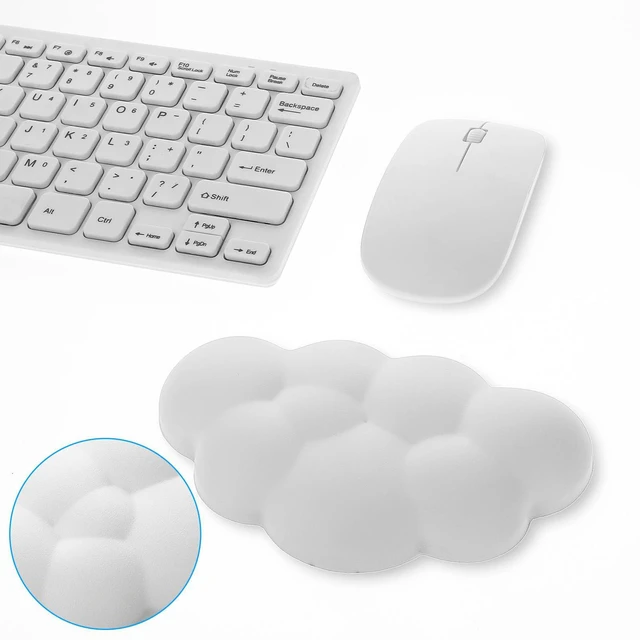 Alt view image 4 of 7 - Cloud Wrist Rest Cushion for Mouse Ergonomic Soft Gel Hand Support Pad Ergonomic Anti-Slip Comfortable Mat Supplies for Office School Home Laptop Computer Mouse