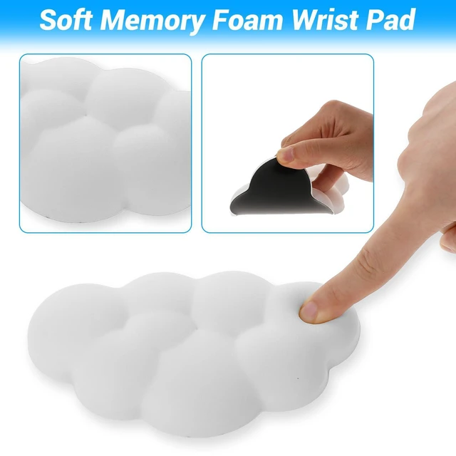 Alt view image 6 of 7 - Cloud Wrist Rest Cushion for Mouse Ergonomic Soft Gel Hand Support Pad Ergonomic Anti-Slip Comfortable Mat Supplies for Office School Home Laptop Computer Mouse